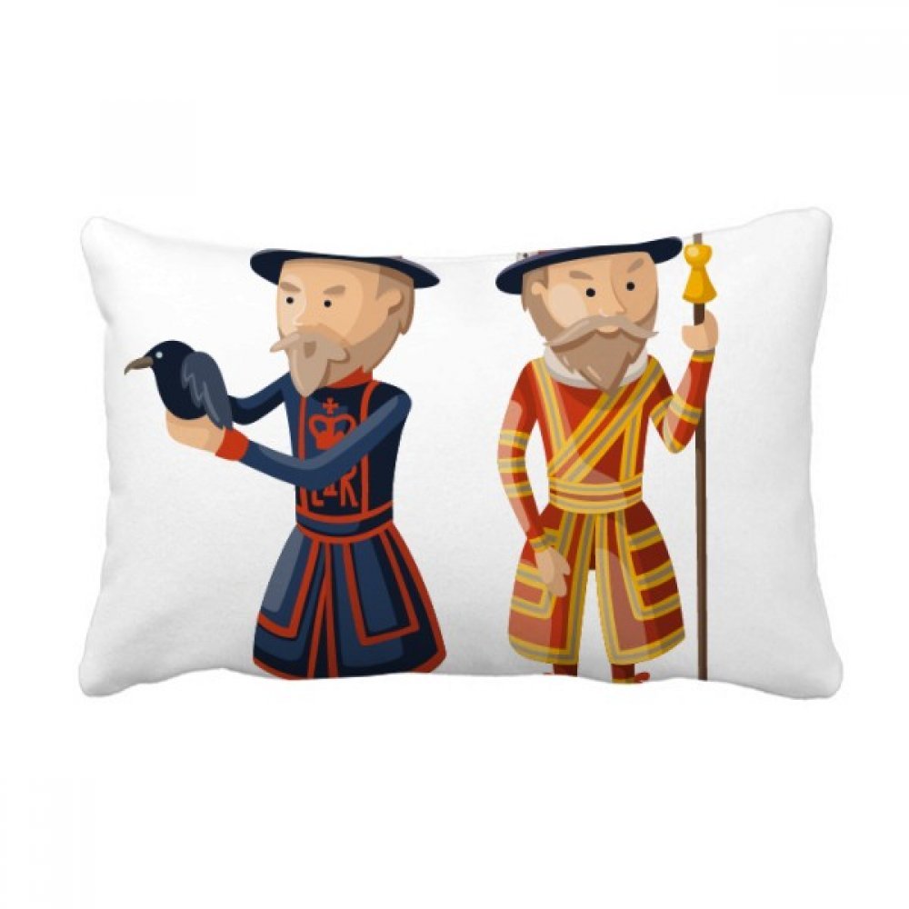 Oreiller lombaire pour soulager le dos sur le canapé avec motif soldats royaux de Londres