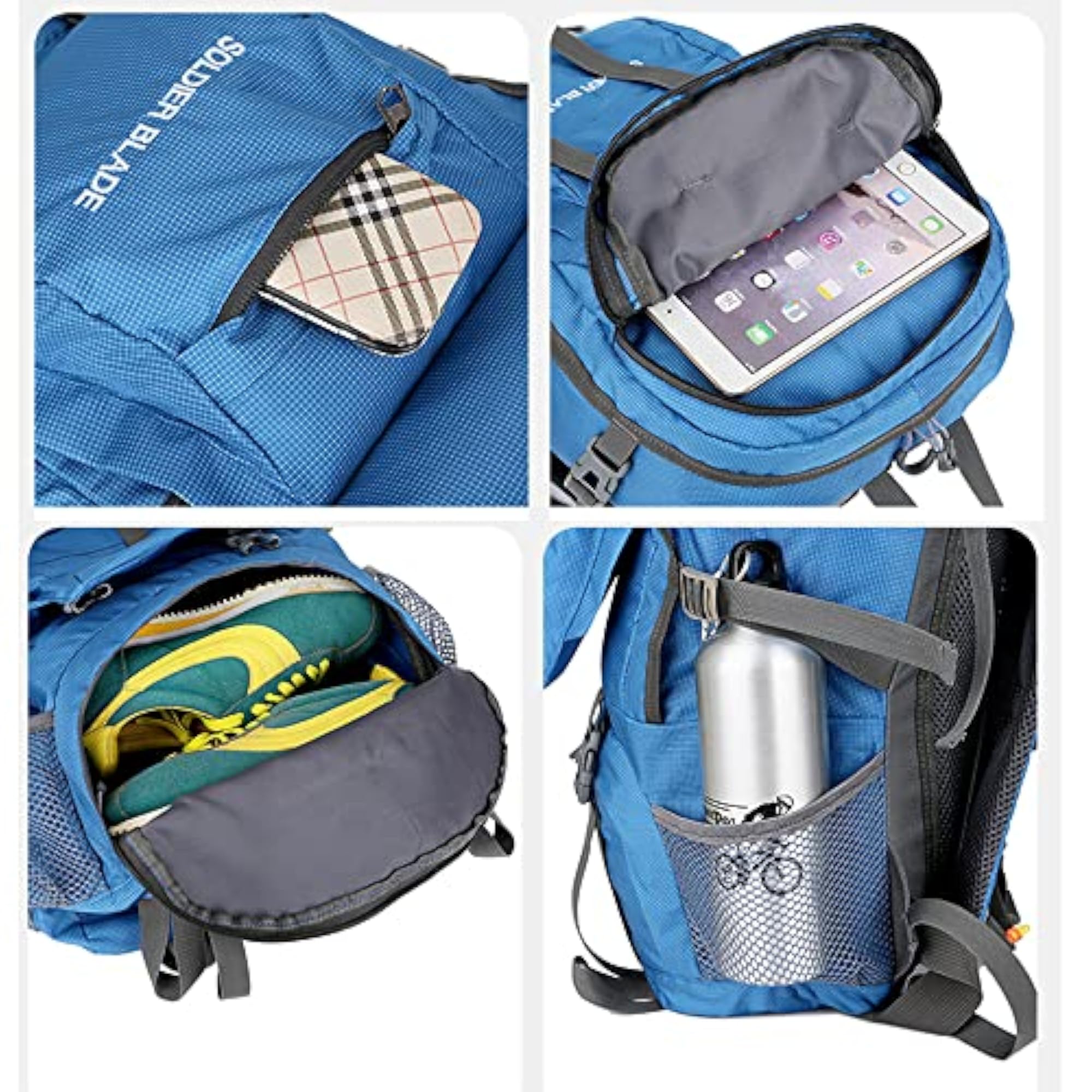 50L Mountaineering Backpack Waterproof Outdoor Running Bag