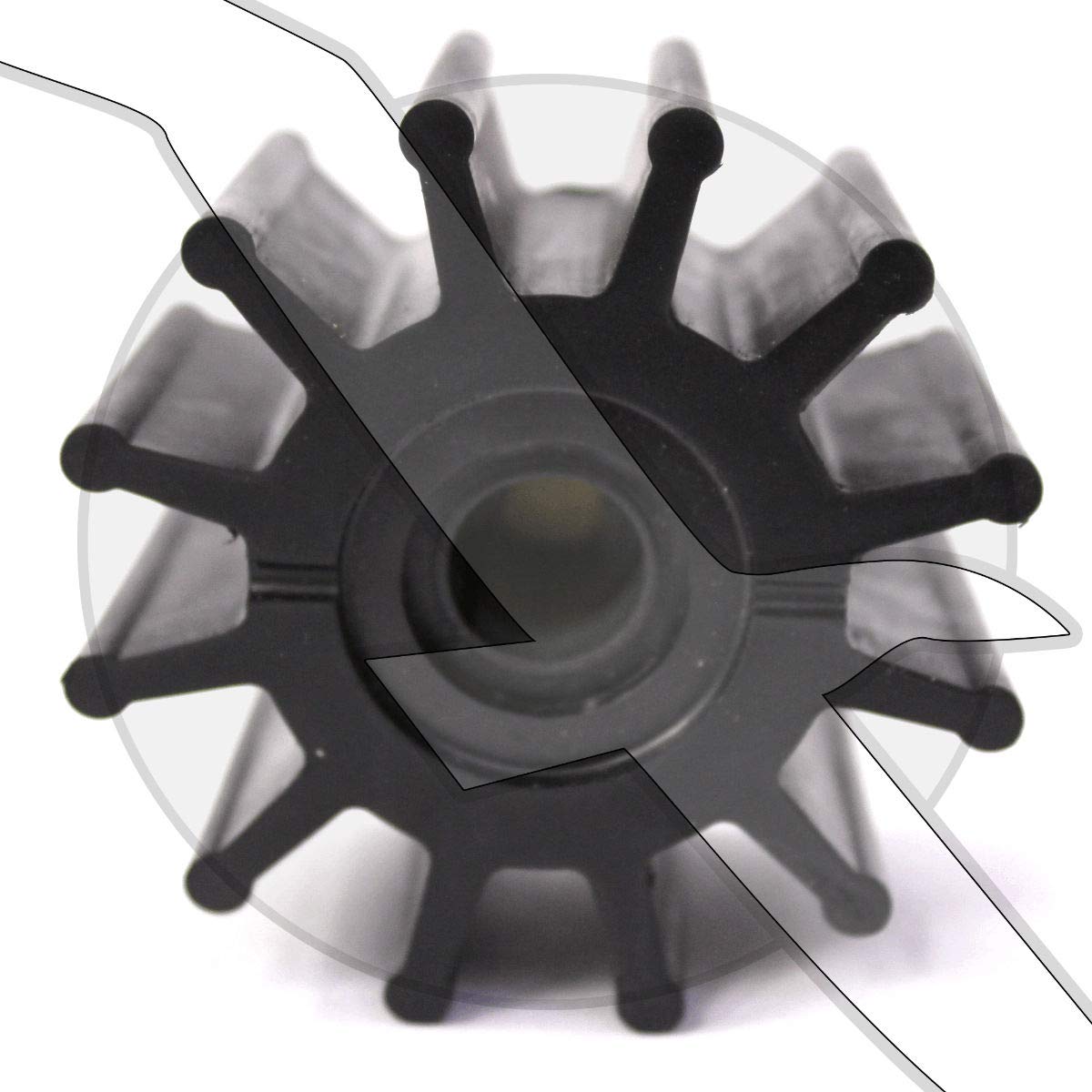 MarMax PerformanceOMC King Cobra Outdrive Water Pump Impeller 3854072 987176 for 3854661 Kit