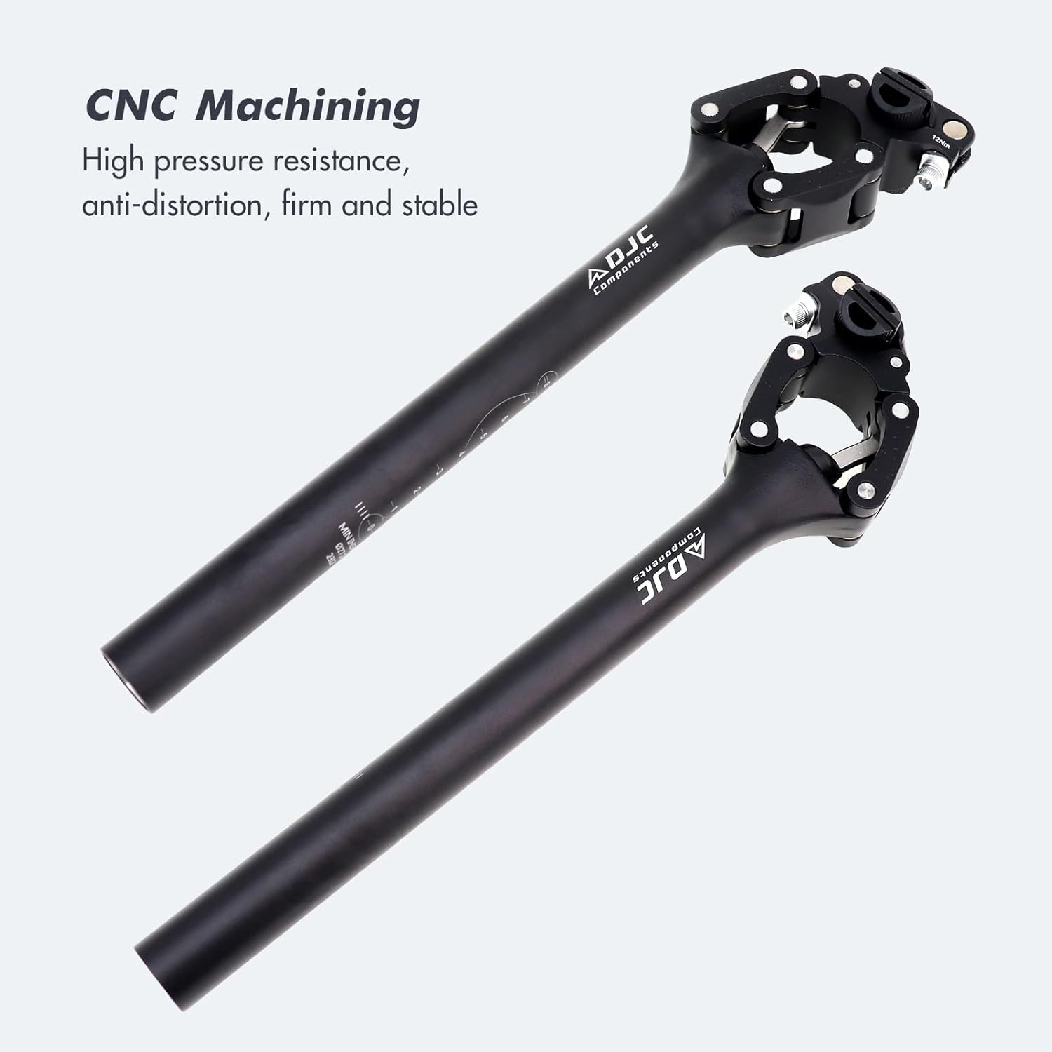 DJC Bike Suspension Seatpost Shock Absorber Seat Post Paralelogramo for MTB Mountain Road Bike Gravel 27.2mm 28.6mm 30mm 30.4mm 30.9mm 31.6mm 33.9mm X 350mm