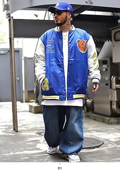 Amazon | [本格派大人のB系] REASON アウター 長袖 スタジャン 