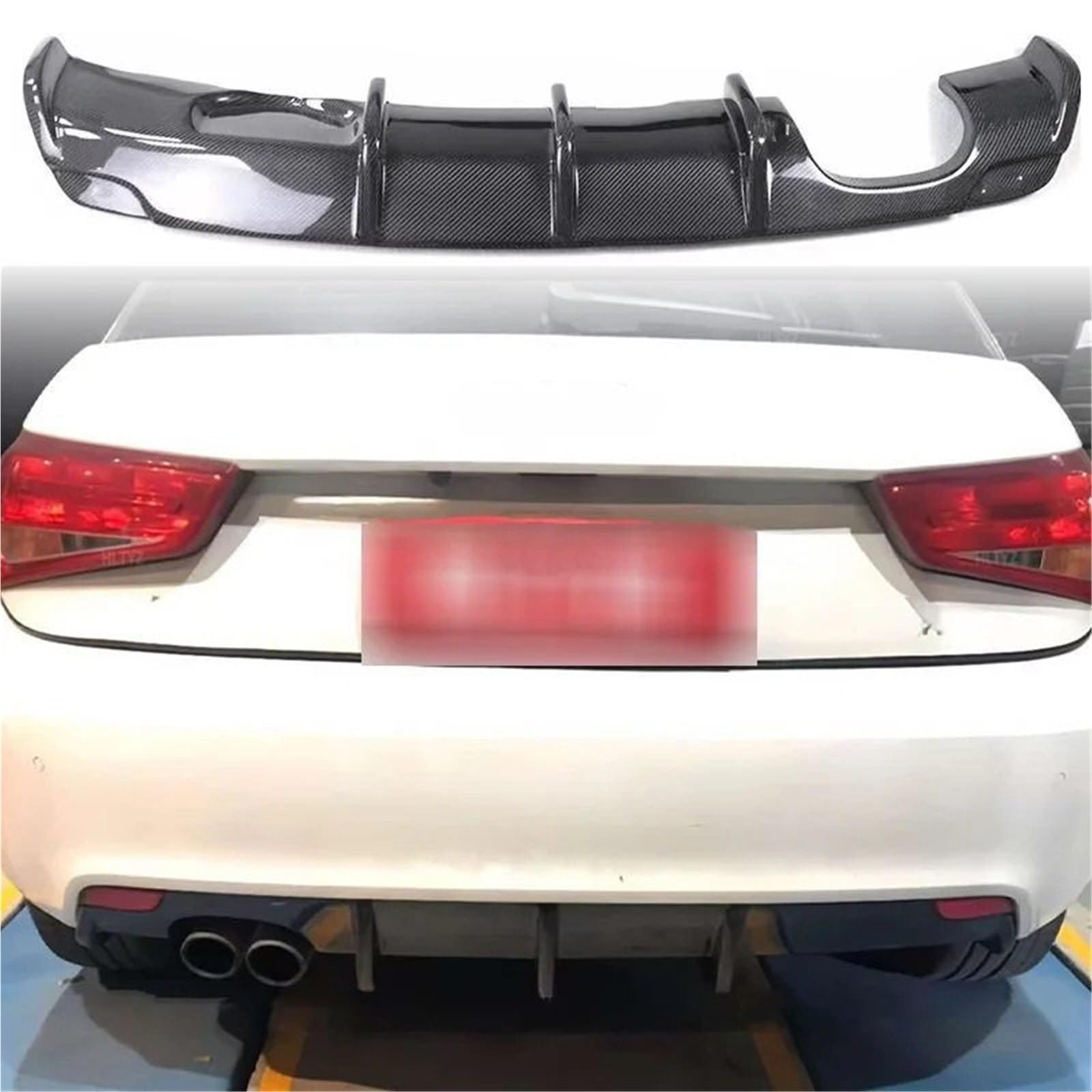 Spojlery tylne Do Audi A1 2009-2015 Spojler samochodowy | Tylny Zderzak Samochodowy Wargi Tylny Spojler Dyfuzor Pokrywa Ochronna (tylko 2 Drzwi)