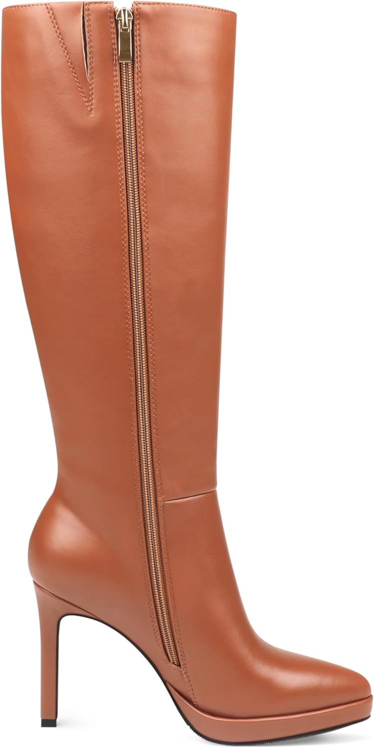 COLETER Women's Knee High Boots Stiletto Pointed Toe Side Zipper Long Boots Fall Sexy Wedding Dress Boots - Image 7