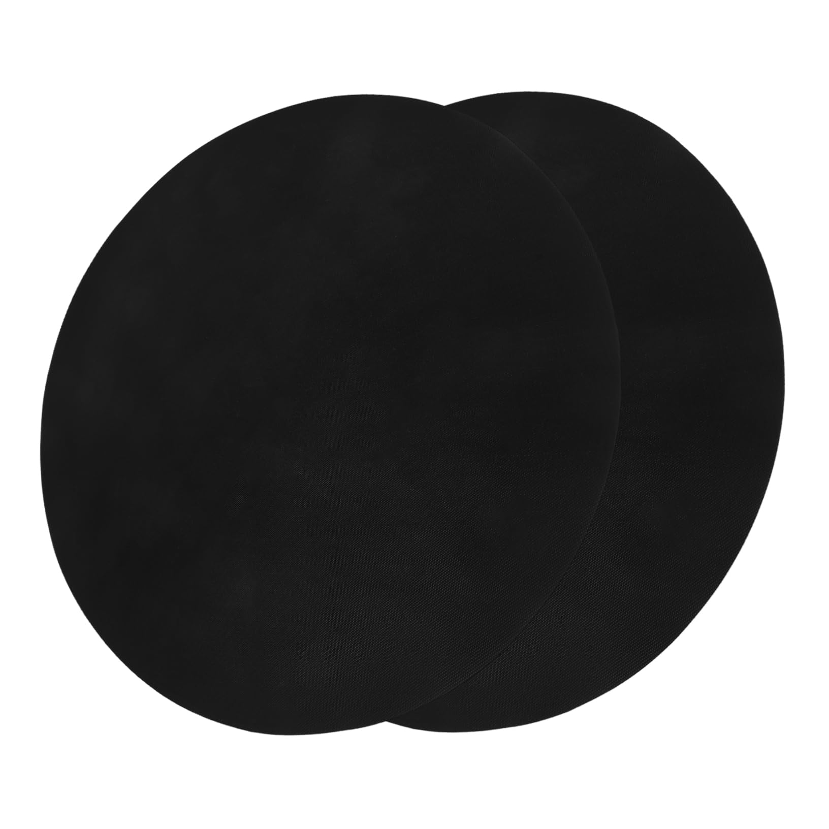 CIYODO 2pcs Nonstick Round BBQ Mats Reusable Barbecue Cooking Oil Pad for Easy Cleanup for Grilling Vegetables Fish and More Lightweight and Durable Barbecue Supplies