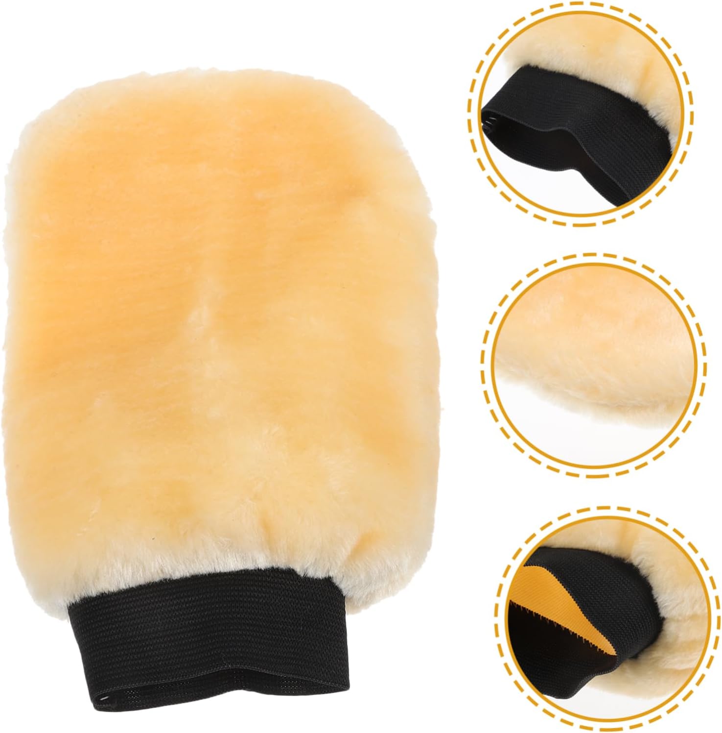 5pcs Plush Car Washing Mitt for Auto Detailing Double-Sided Vehicle Wash Glove for Scratch Cleaning and Polishing Soft Material for Comfortable Use for Cars Trucks Suvs and More