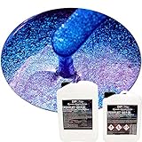 2K Epoxidharz Metallic Farben Effekt Set Epoxyplast 100P ALIEN GC-47 COLORSHIFT PEARL Perlglanzeffekt Glitter für Bodenbeschichtung Rivertisch Gießharz Laminierharz GFK Epoxy EP Holz
