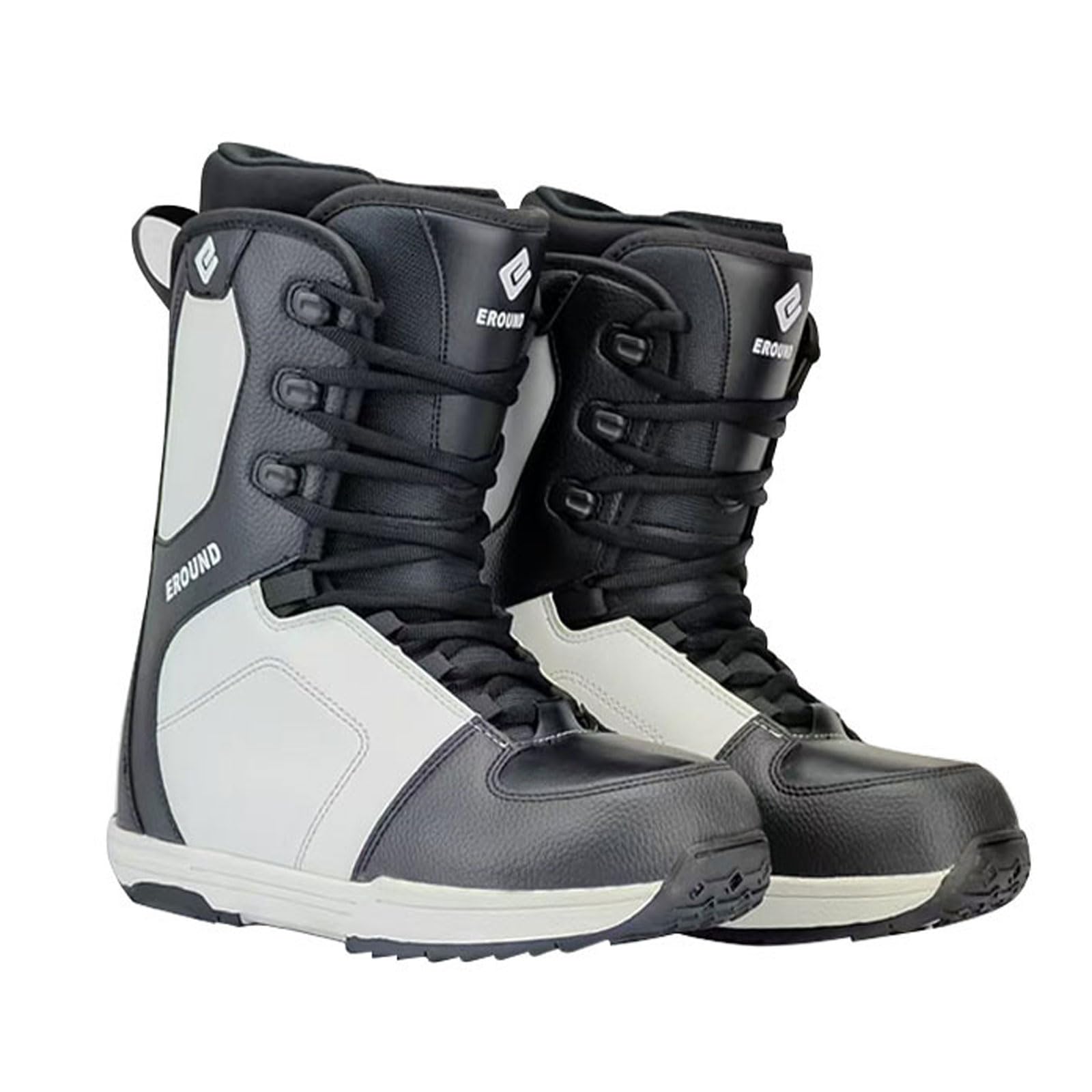 Botas de Snowboard para Hombre Mujer,All Mountain Freeride Freestyle Bota Blanda Zapatos de Snowboard Niños Agarre Firme y Antideslizante Ajuste cómodo Todas Las Tallas 28-46
