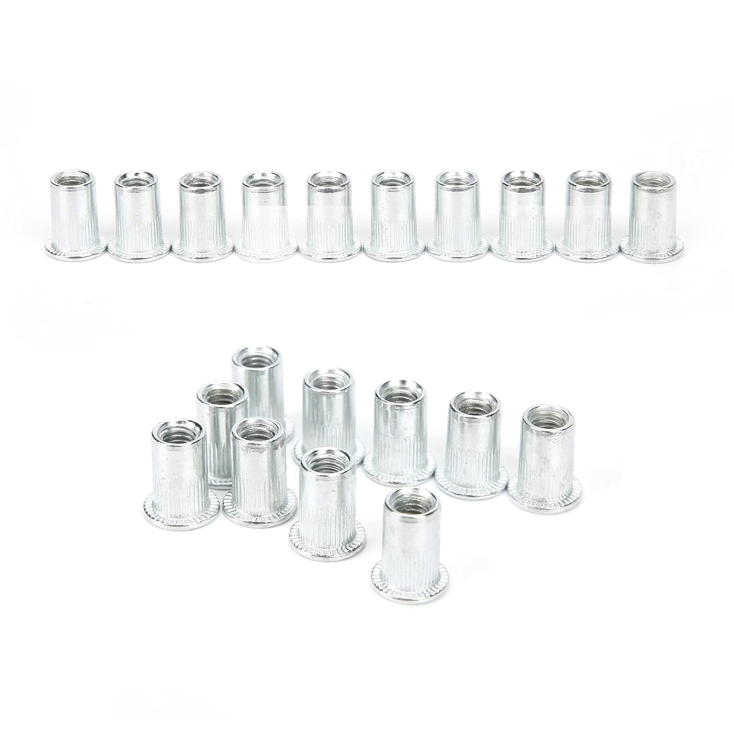 KANASI Rivet Nut, M6 x 10 Aluminum Alloy Fastener kit for Metalworking and Projects