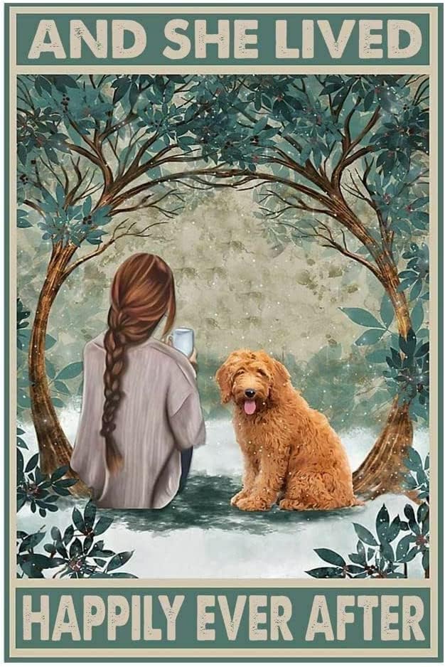 Rompecabezas de 1000 piezas para adultos y niños, rompecabezas Goldendoodle Dog and She Lived Happily Ever After, desafiante, educativo, divertido,