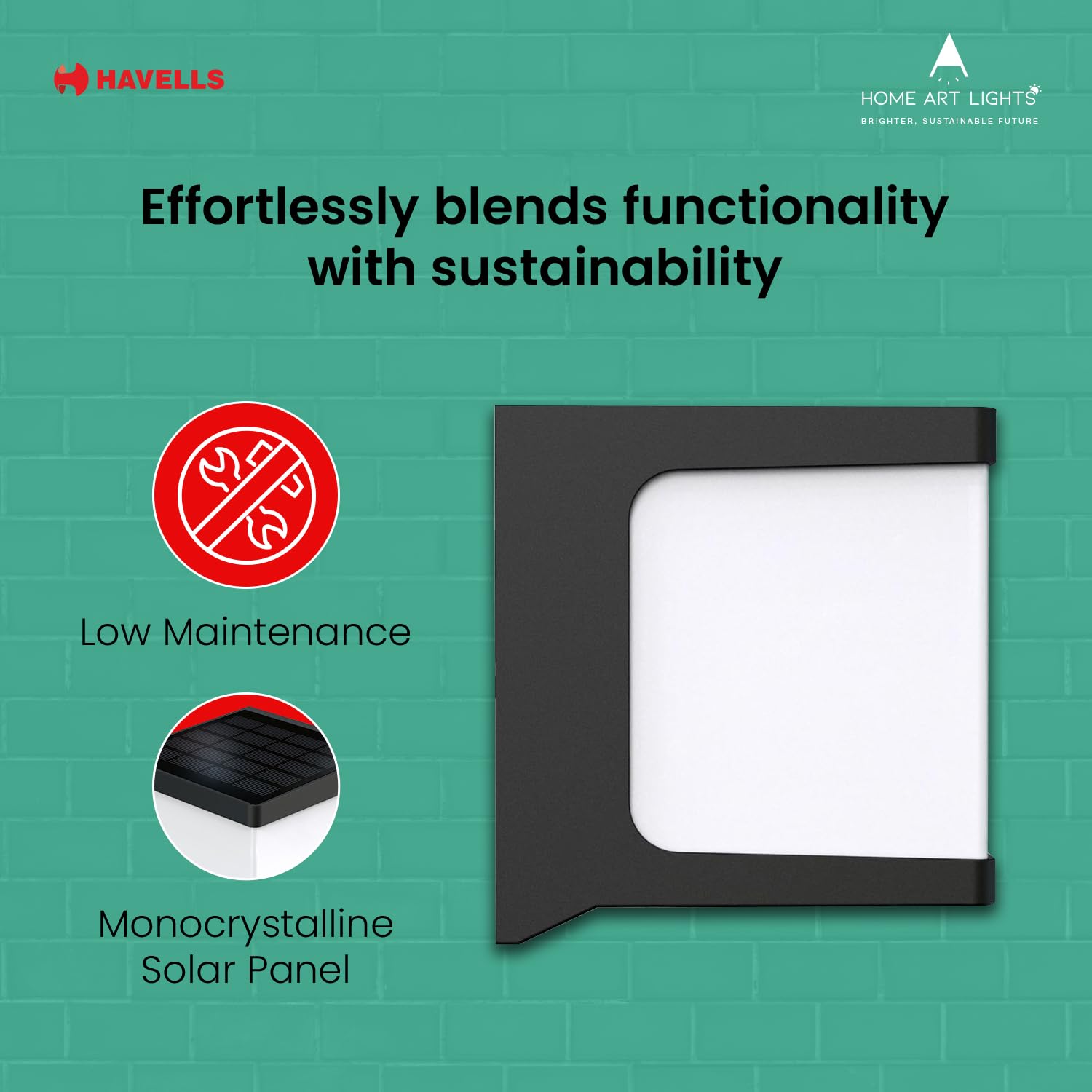 Havells Solar Wall Light - Motion Sensor -5