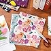 Whaline 12Pcs Retro Floral Cotton Fabric Bundles 18 x 22 Inch Wildflower Fat Quarters Vintage Flower Quilting Patchwork Squares Sewing Fabrics for Home School DIY Handmade Craft Party Decor