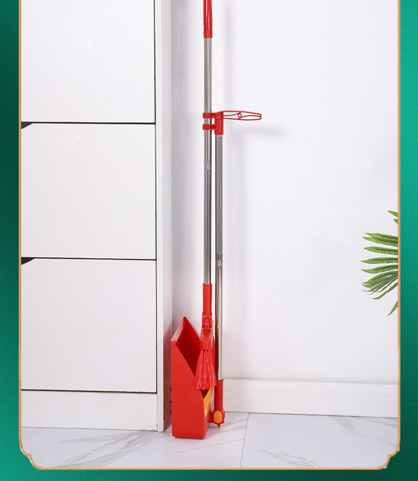 NIBHZ Juego de Escoba y Recogedor para El Hogar, Juego de Recogedor y Escoba para El Hogar, Cocina, Habitación, Oficina, Vestíbulo, Uso en El Suelo, Juego de Escoba y Recogedor