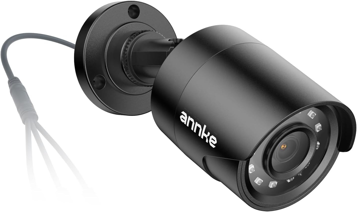 ANNKE 1080P Security Camera AHD/TVI/CVI/CVBS 4-in-1 CCTV Bullet Wired Camera, IP66 Weatherproof Analog Surveillance Video Camera for Indoor and Outdoor Use, 100ft Clear Night Vision