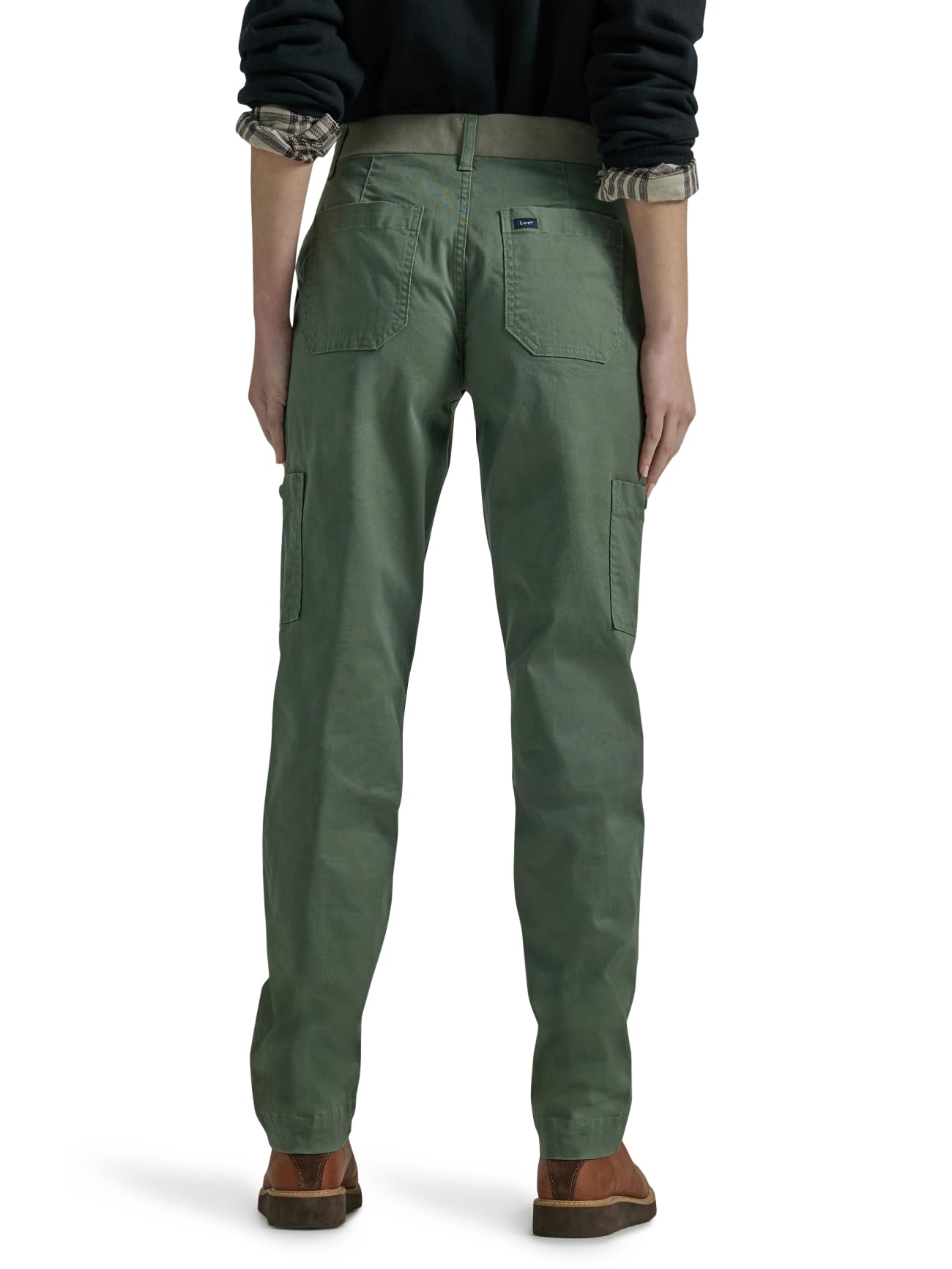 Lee Damen Ultra Lux Comfort mit Flex-to-go Utility-Hose, Olivenhain, 48 Kurz – Ansicht 3