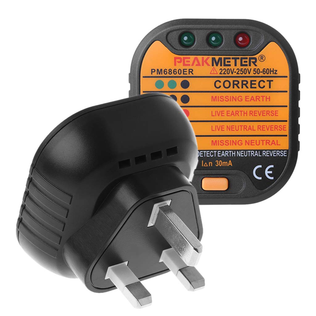 XIGAWAY Power Socket Outlet Tester Automatic Polarity Checker Plug UK 110/230V New