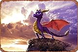 The Legend Of Spyro: Dawn Of The Dragon Spyro Dragon Video Game Funny Tin Sign game Poster Vintage Cute Metal Sign Gift Retro Novelty Cafe Store Garage Tin Signs8x12 Inch