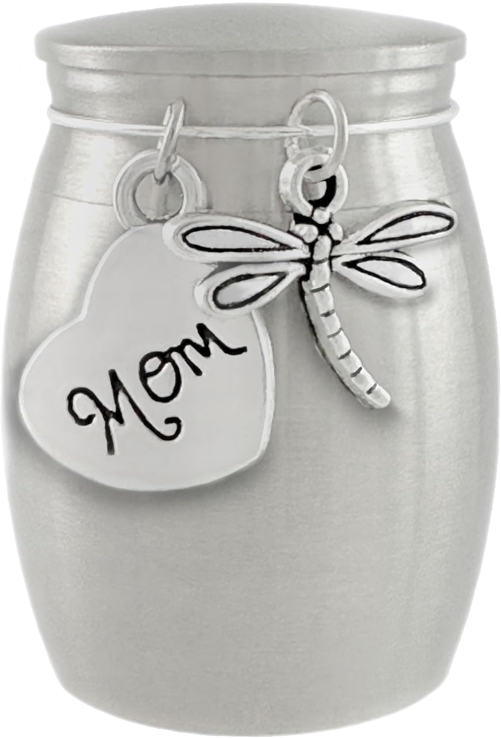 Small Urn for Mom Dragonfly Keepsake Miniature Ashes Holder for Loss of Mother for Cremation Ashes Memorial Vial