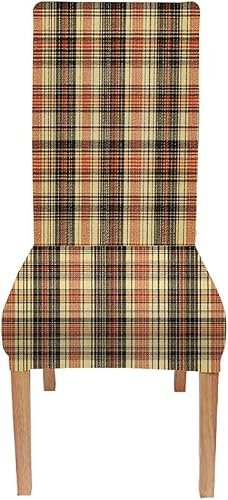 Miniatura 94 de TOMWISH Fundas para Sillas De Comedor 6, Fundas para sillas de comedor, pintura de arte abstracto, funda extraíble elástica de elastano para silla