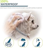 Vista 10 de Collar antipulgas para perros, collares antipulgas y garrapatas para perros pequeños, 15.5 pulgadas, protección de 8 meses (paquete de 1), color gris