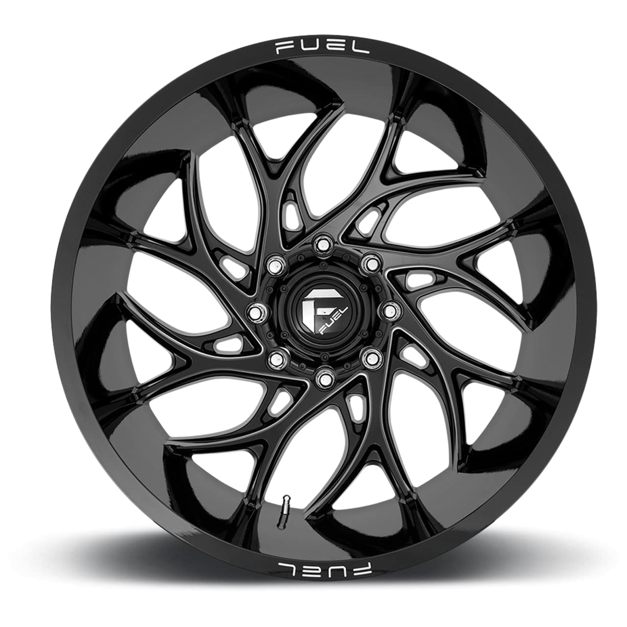 Amazon.com: 22x12 Fuel D741 RUNNER Gloss Black Milled Wheel 8x180