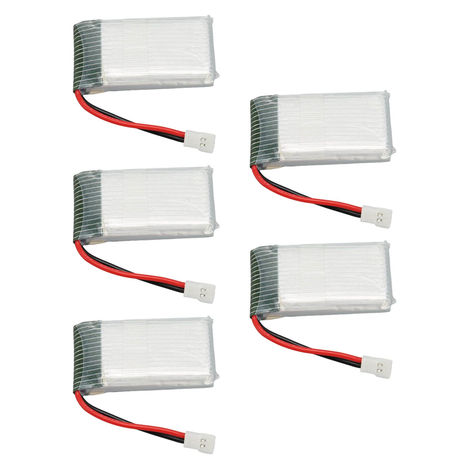 5PCS 3.7V 800mAh Li Batterie, 802540 RC Drone Batterie de Remplacement UAV Batterie de Secours Lipo pour SYMA X5C X5C 1 X5 X5SC X5SW M68 K60 HQ 905 CX30 RC Quadcopter