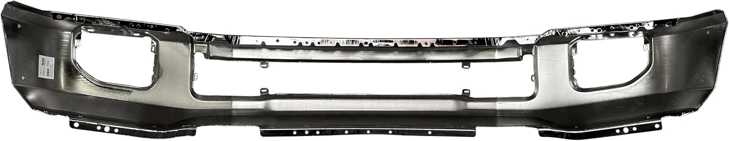 BUMPERS THAT DELIVER - Chrome, Steel Front Bumper Face Bar Compatible with 2020 2021 2022 Ford F-450 F-550 F-600 Super Duty w/Fog & Flares 20 21 22, FO1002456