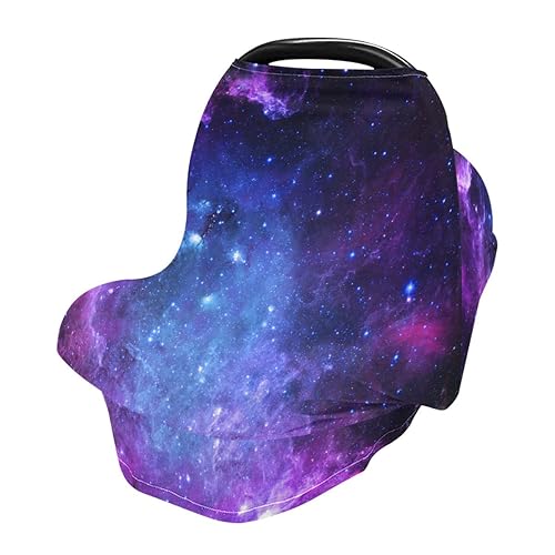 Miniatura 73 de Cubierta de lactancia lindo bosque, animales, árboles, setas, bayas, lactancia materna, toldo suave para asiento de automóvil, cubierta de toldo