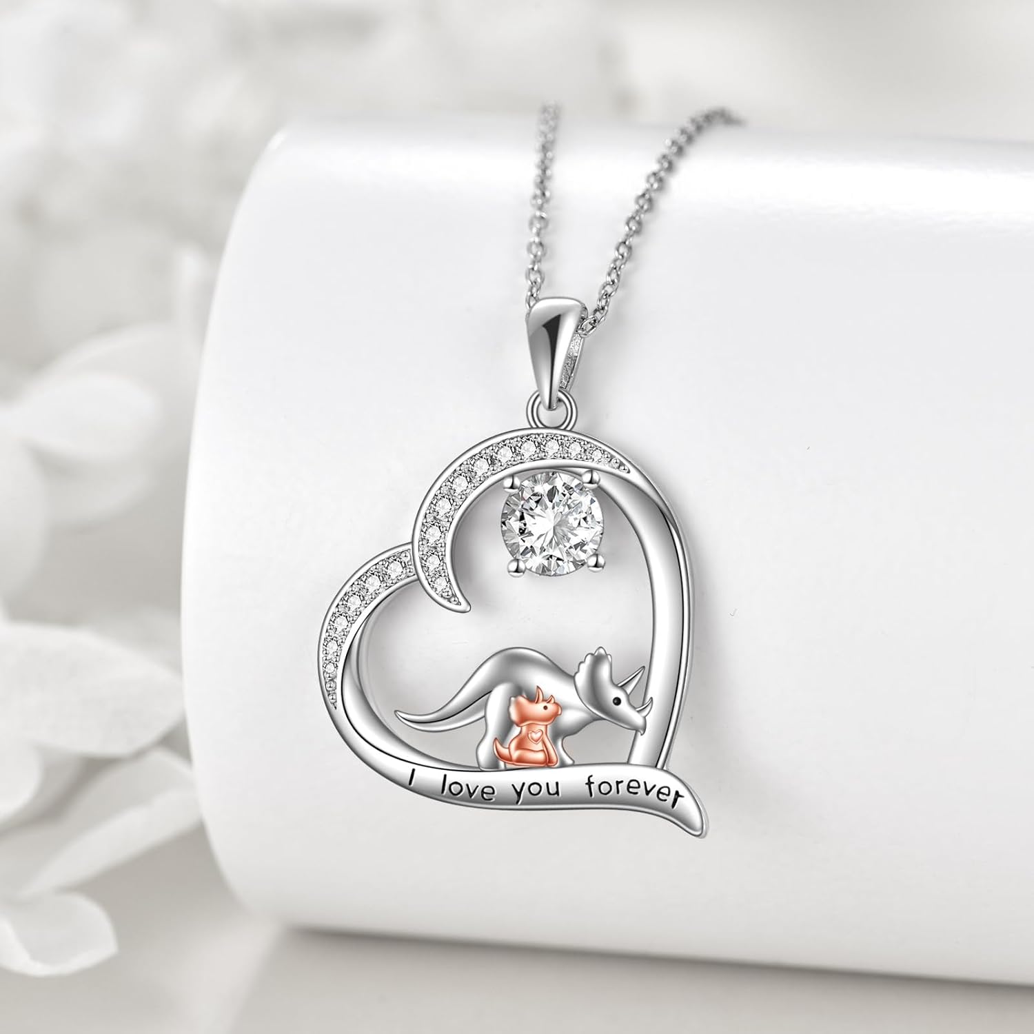 Animal Necklace Sterling Silver Mother Daughter Pendant Jewelry Gifts for Women - Image 2