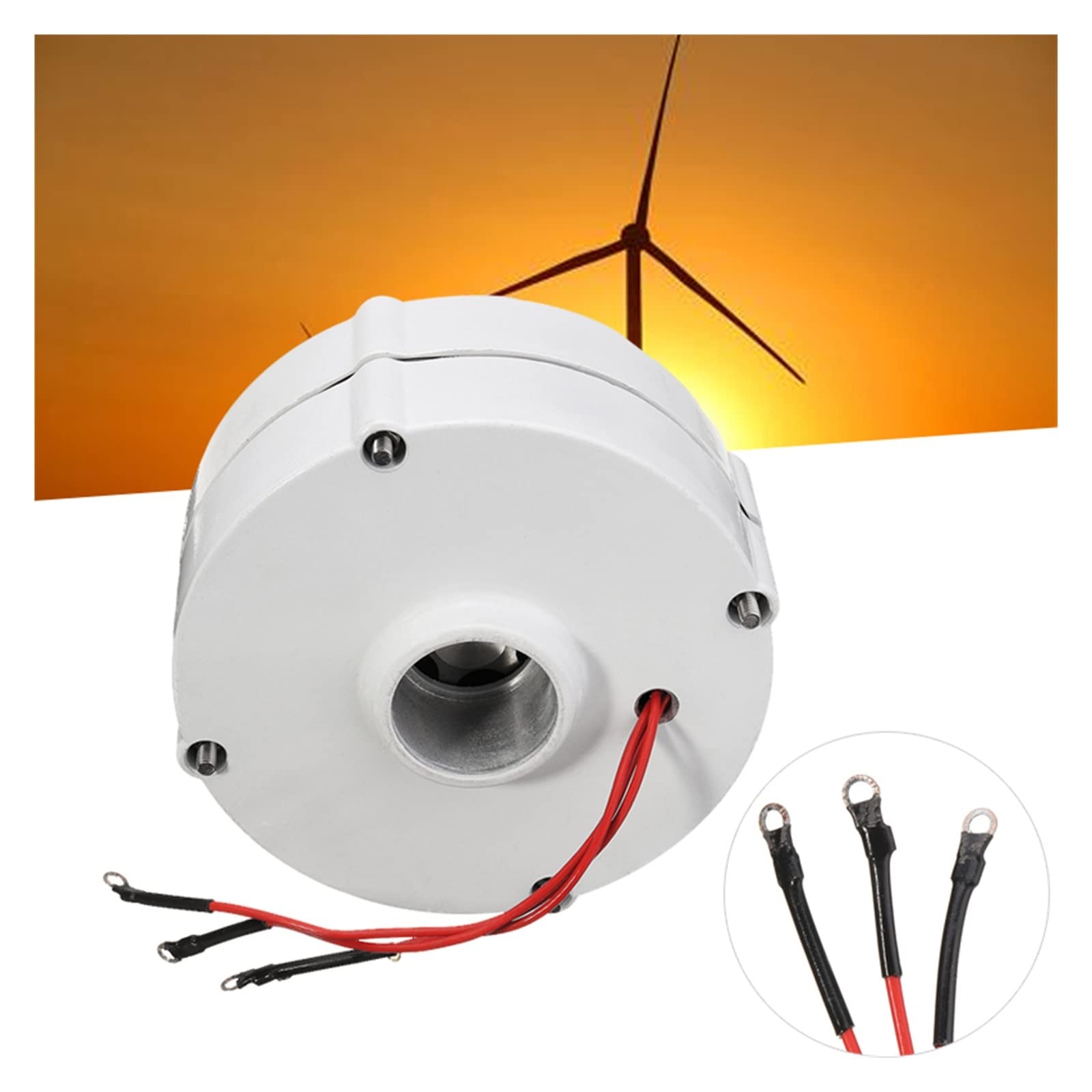 6000W 12V 24V silnik generatora 3 prąd fazowy PMSG prąd przemienny z magnesami trwałymi silnik alternatora do generatora z turbiną wiatrową silnik wysokoprężny Efektywność(24V)