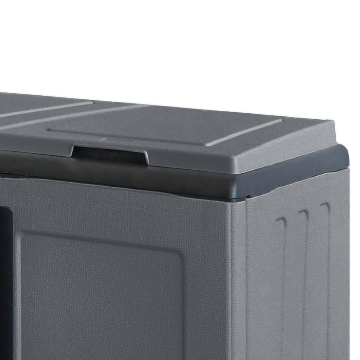 INTEC - Poubelles de tri Selectif 2 Sacs Meuble mi- Hauteur Dim 68 x 37 x 84cm 2 Anneaux de Support de Sac 2 Portes