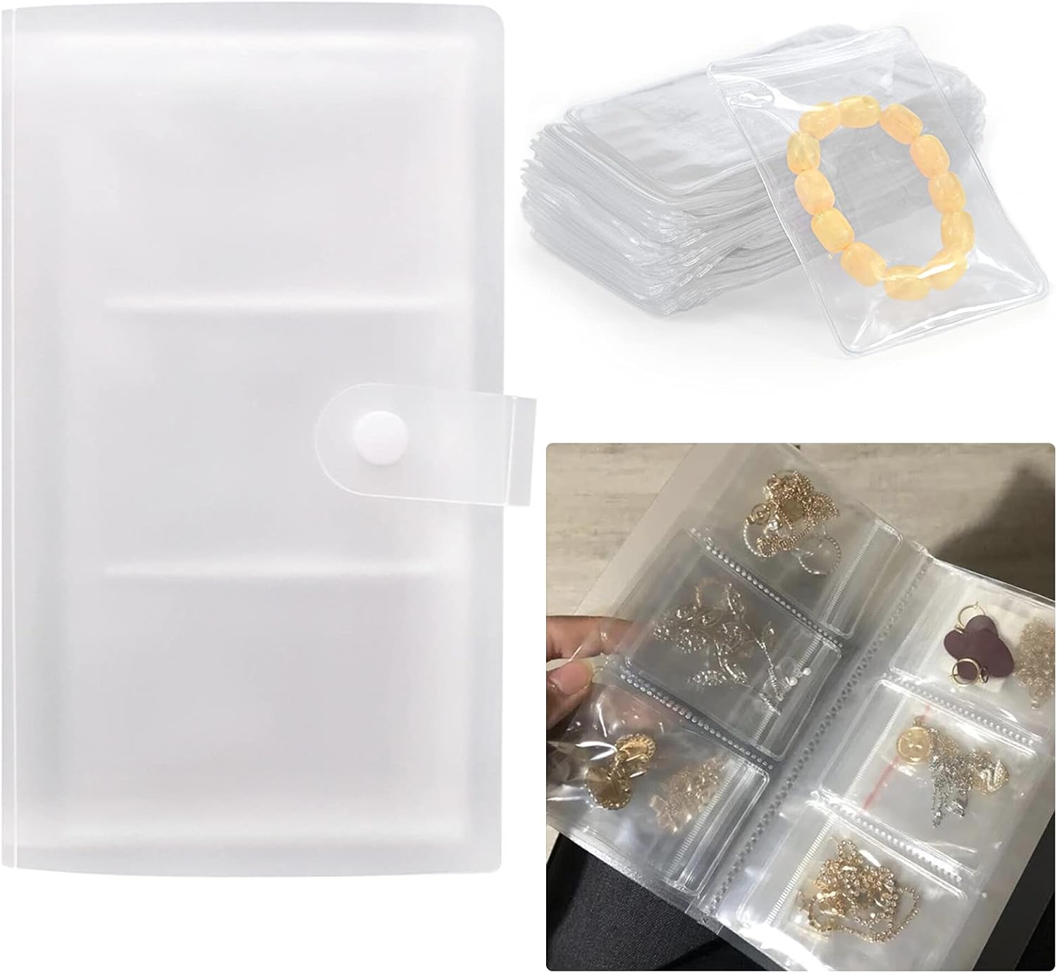 Jewelry Holder Travel Earring Organizer Ring Card Holder