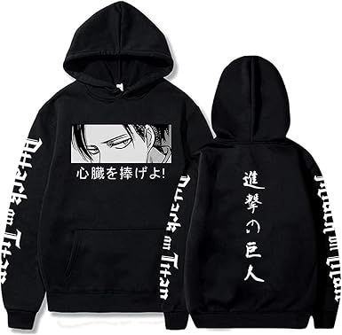 Amazon.com: Sybnwnwm Attack on Titan Sudadera Levi Ackerman Jerséis Scout  Legion Anime Sudaderas Unisex : Ropa, Zapatos y Joyería