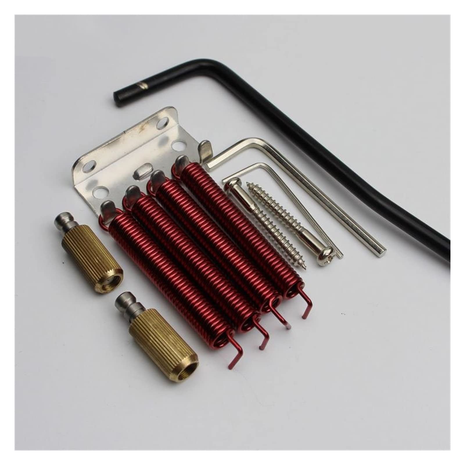 Parti di ricambio chitarra 1 Impostare La Chitarra Elettrica Tremolo Bridge Tremolo System Brass Sella E Ottone Base Black Black