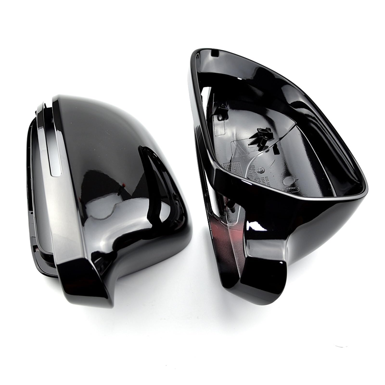 Specchietto retrovisore dell'automobile Adatto A3 A4 B8 A5 A6 A8 S8 Q3 8T0 857 527 Coperchio dello specchietto retrovisore laterale senza assistenza(Bright black)