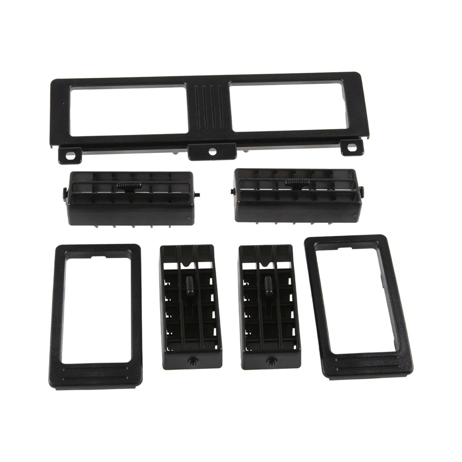Mascherina Autoradio Cornice Stereo per Nissan per Navara D21 Hardbody Pick-Up 1986-1990 1991 1992 1993 1994 1995 1996 1997 Cruscotto Riscaldatore AC Vent Grille Set