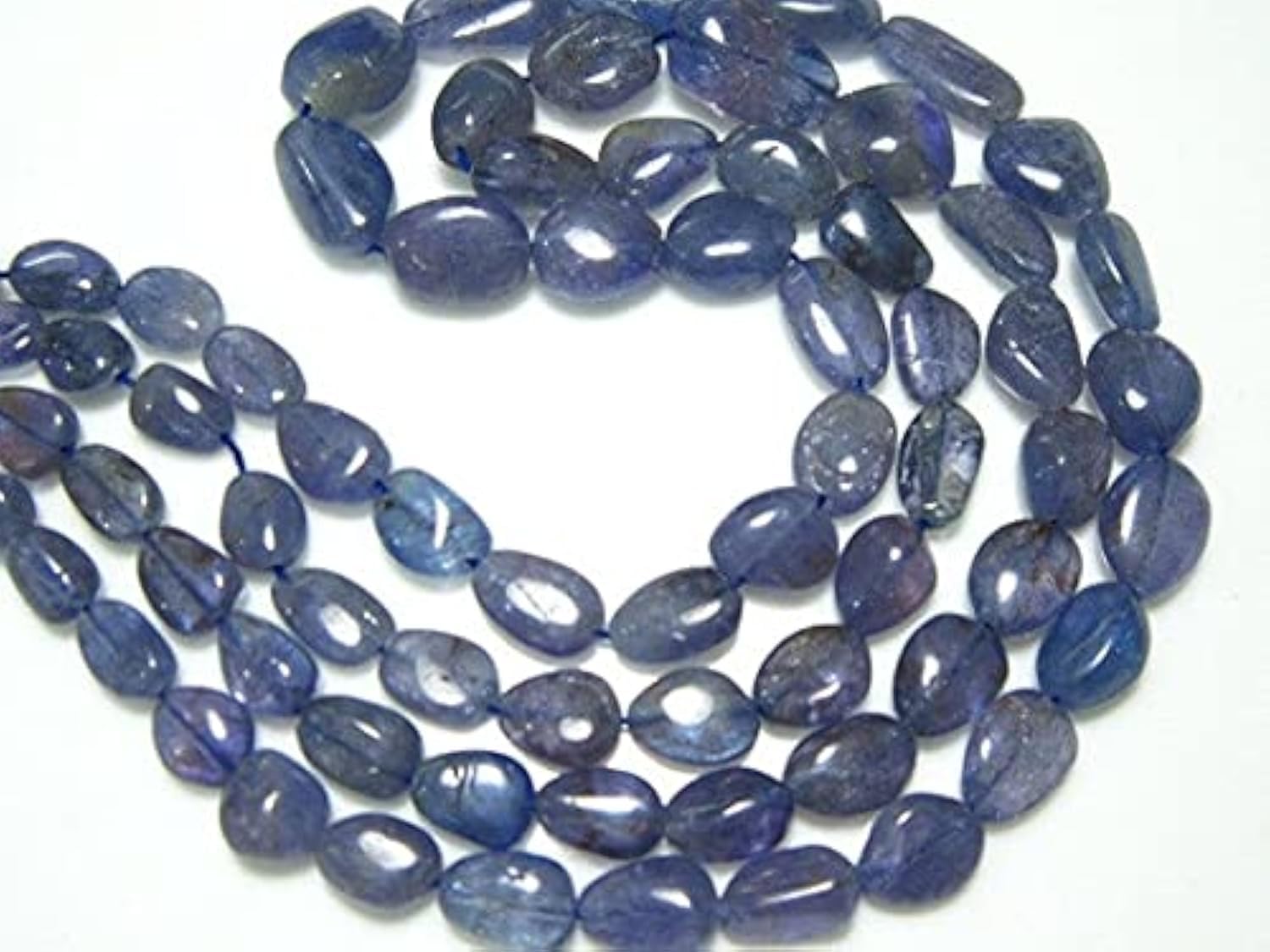 Tanzanite naturelle en pépites lisses 6-12mm pour bijoux d'exception