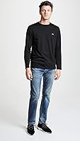Vista 6 de Lacoste Camiseta de manga larga para hombre Pima de ajuste regular con cuello redondo