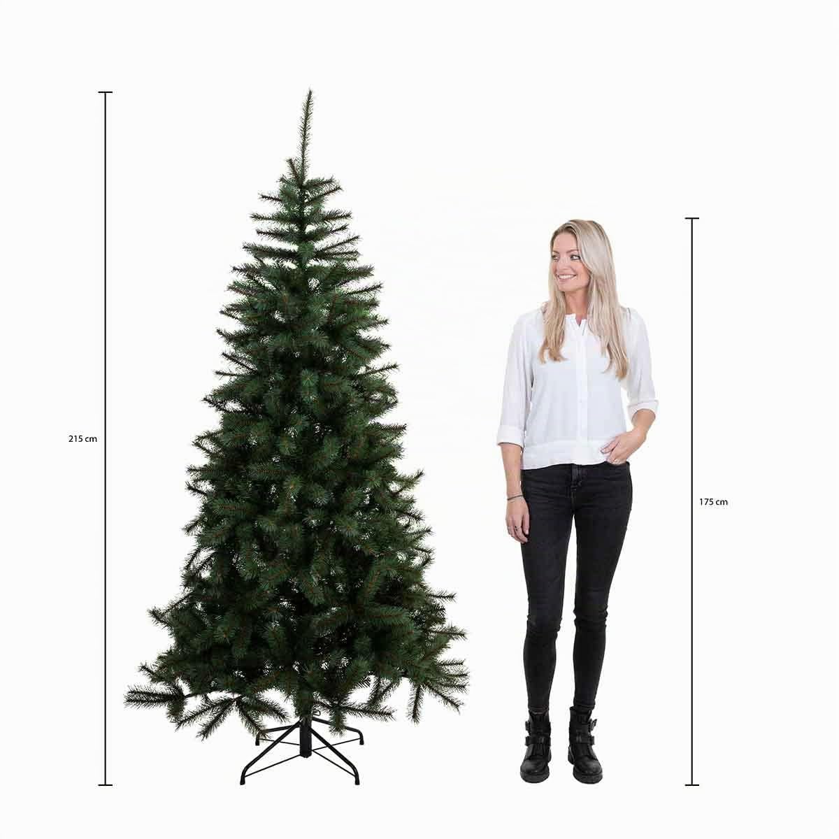 Triumph Tree 388727 Bristlecone Fir künstlicher Weihnachtsbaum, PVC/Hardneedle, grün, 127 x 127 x 215 cm