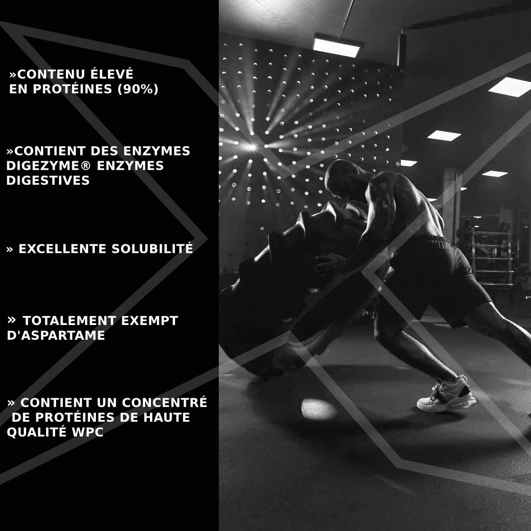 AMIX Predator Protein - Complément Protéiné en Poudre pour Augmenter la Masse Musculaire - Protéine de Lactosérum avec Enzymes Digestives - Acides Aminés BCAA et L-Glutamine - Vanille - 1 kg