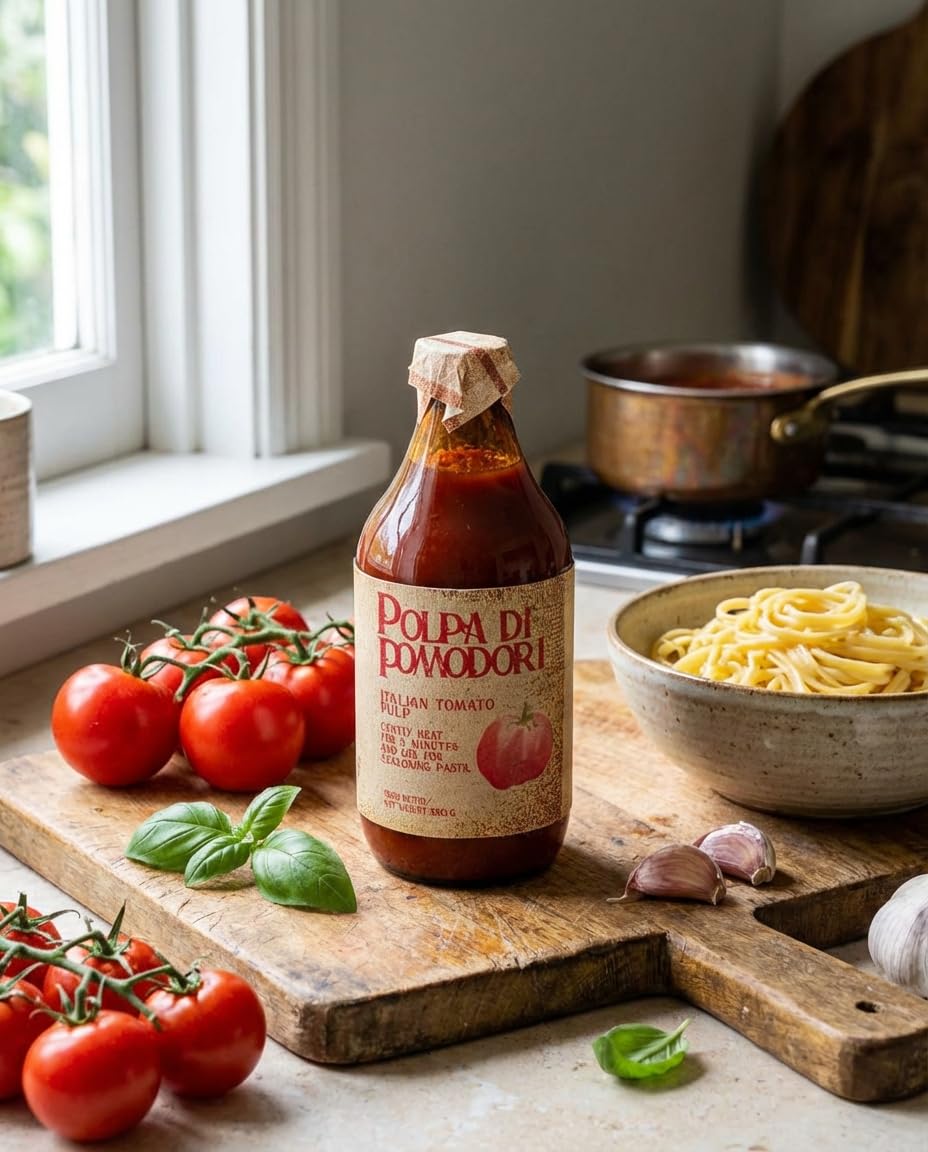 ARTIGIANI DEI SAPORI - Italian Tomato Pulp, 11.6 oz, Pomodoro Puree, Fine Tomato Pulp Passata