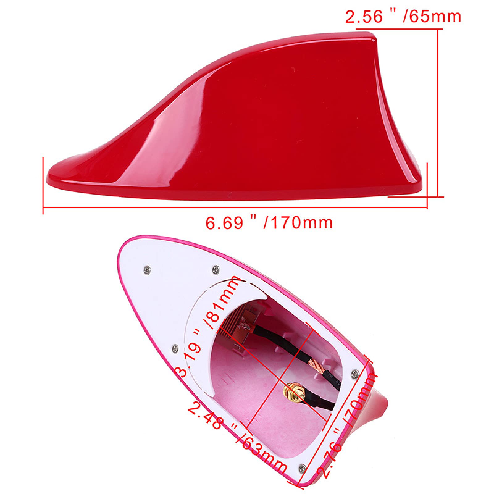 Antena Universal de 5 uds., Antenas de Radio de Coche, Antenas de Aleta de tiburón aptas, para VW Golf 4/BMW E36 E46/Honda/Jetta/antena Nissan, Glod