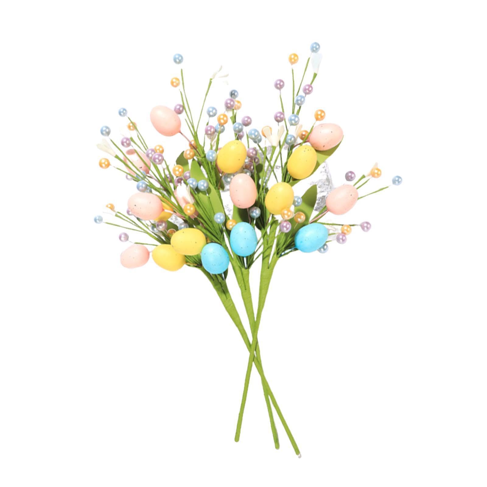 TWISAXC Easter Tree Branch Artificial Floral Arrangement Elegant Addition Brightening Up Home Decor Celebrating Easter And Other Festivals Cuttings Tree Branch Flower Pick