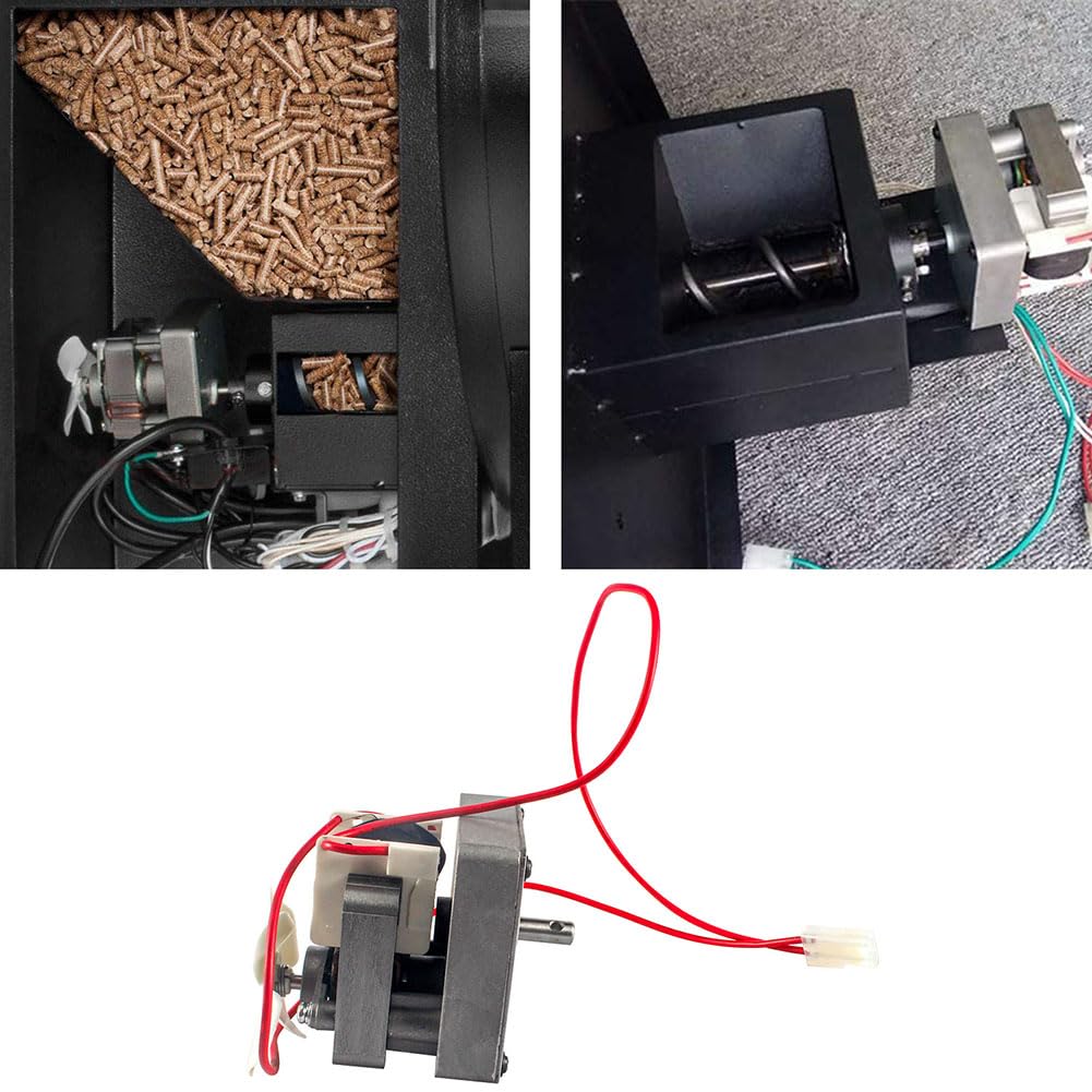Kit motore a coclea di ricambio da 1,5 giri/min, compatibile con griglie a pellet di legno Traeger/PitBoss e griglie da campo, accessori per barbecue a coclea motore