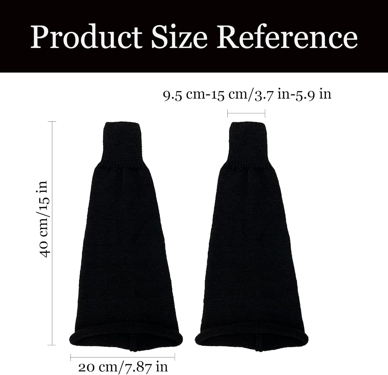 CYian Leg Warmers for Women Kawaii Y2k Harajuku Leg Warmers Cute Knitted Leg Sleeves Goth Lolita Accessories - Image 2