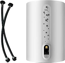 Haier ED Water Geyser 25 Ltr 5 Star Digital Display 2000W Electric Storage Geyser Installation & Connection Pipes Wroth INR 700| Warranty 7 Yr on Tank| Advanced PP Body| Shock Proof| 11-Level Safety