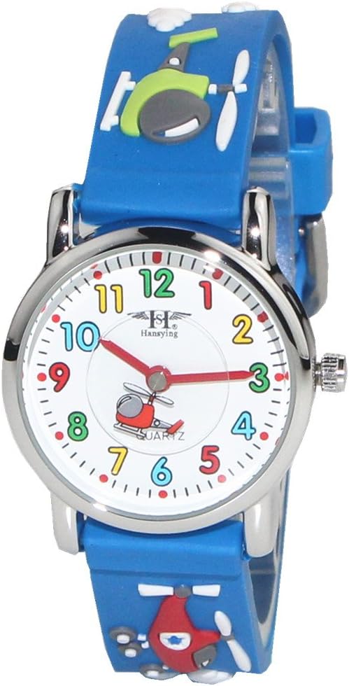3D Helicopter Strap Childs Watch Digital Watches for Kids