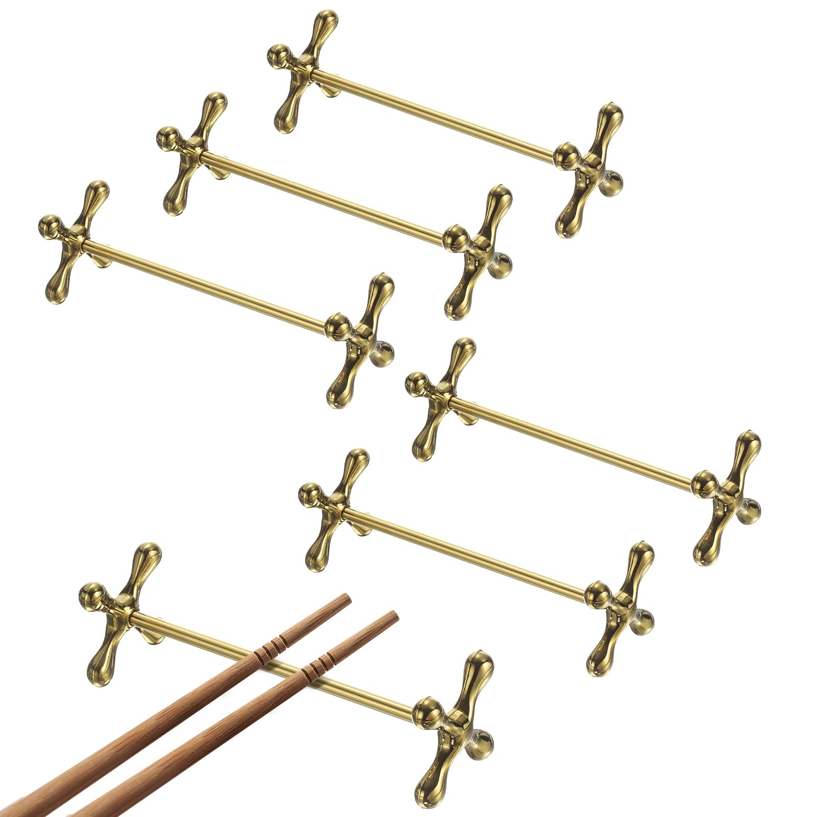 Baguettes dorées et supports antidérapants pour sublimer vos dîners asiatiques