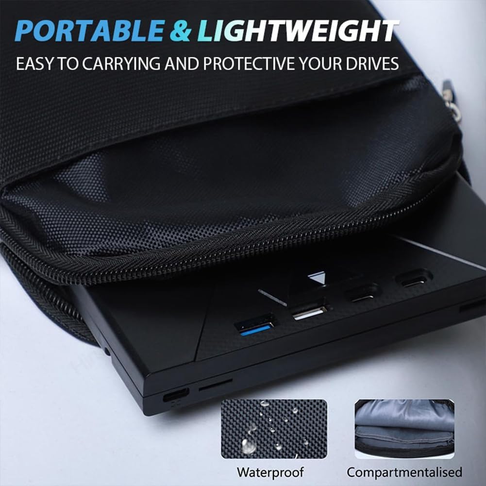Externer Optischer Blu-Ray-Laufwerk Unterstützt 100G-Disc USB 3.0 und Typ-C DVD/CD/BD-Player für PC, Laptop und Desktop 3D-Optical-Blu-Ray-Laufwerk.