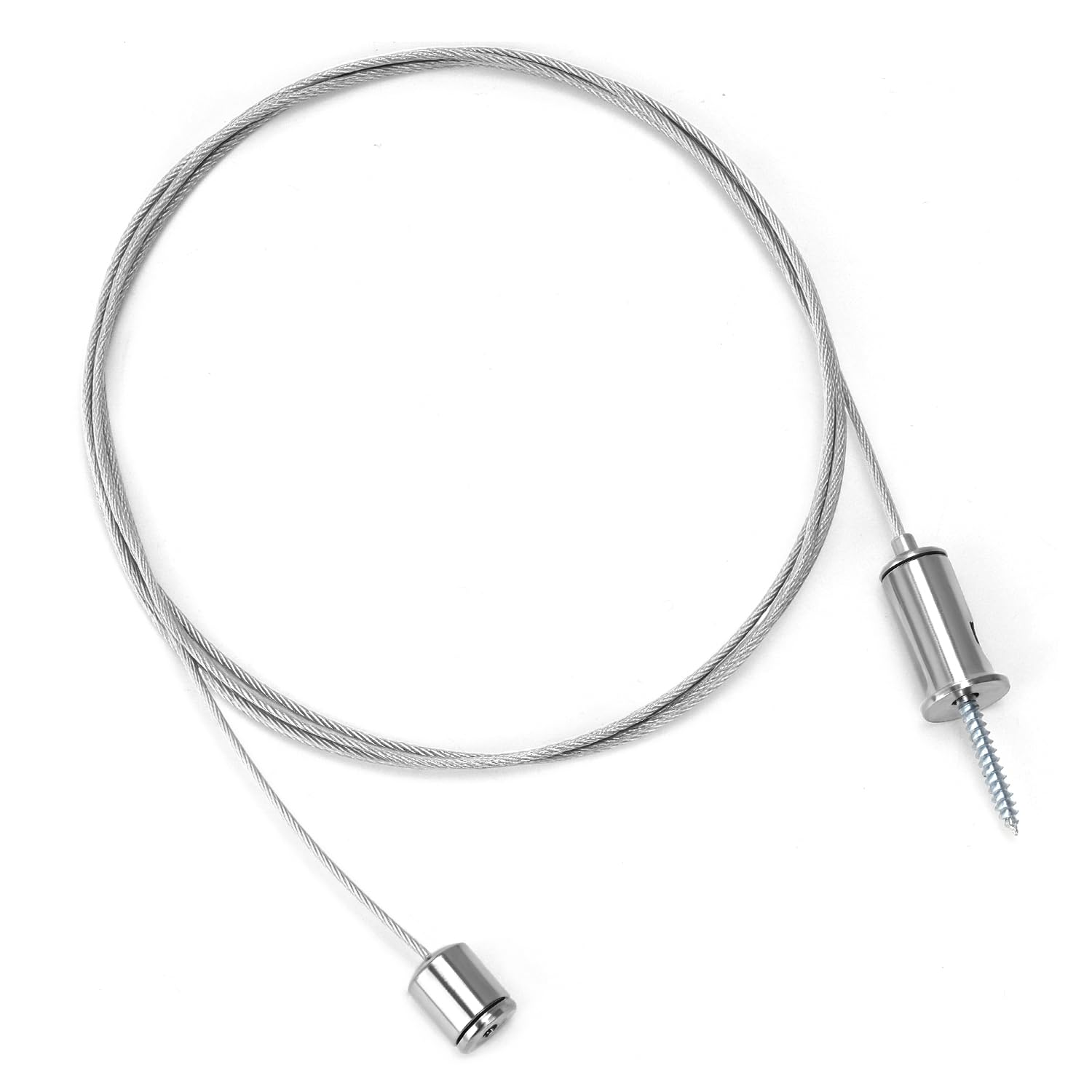 QWORK Kit de Suspensión para Paneles LED 1.5 mm x 1.5 m Cable de Acero Inoxidable