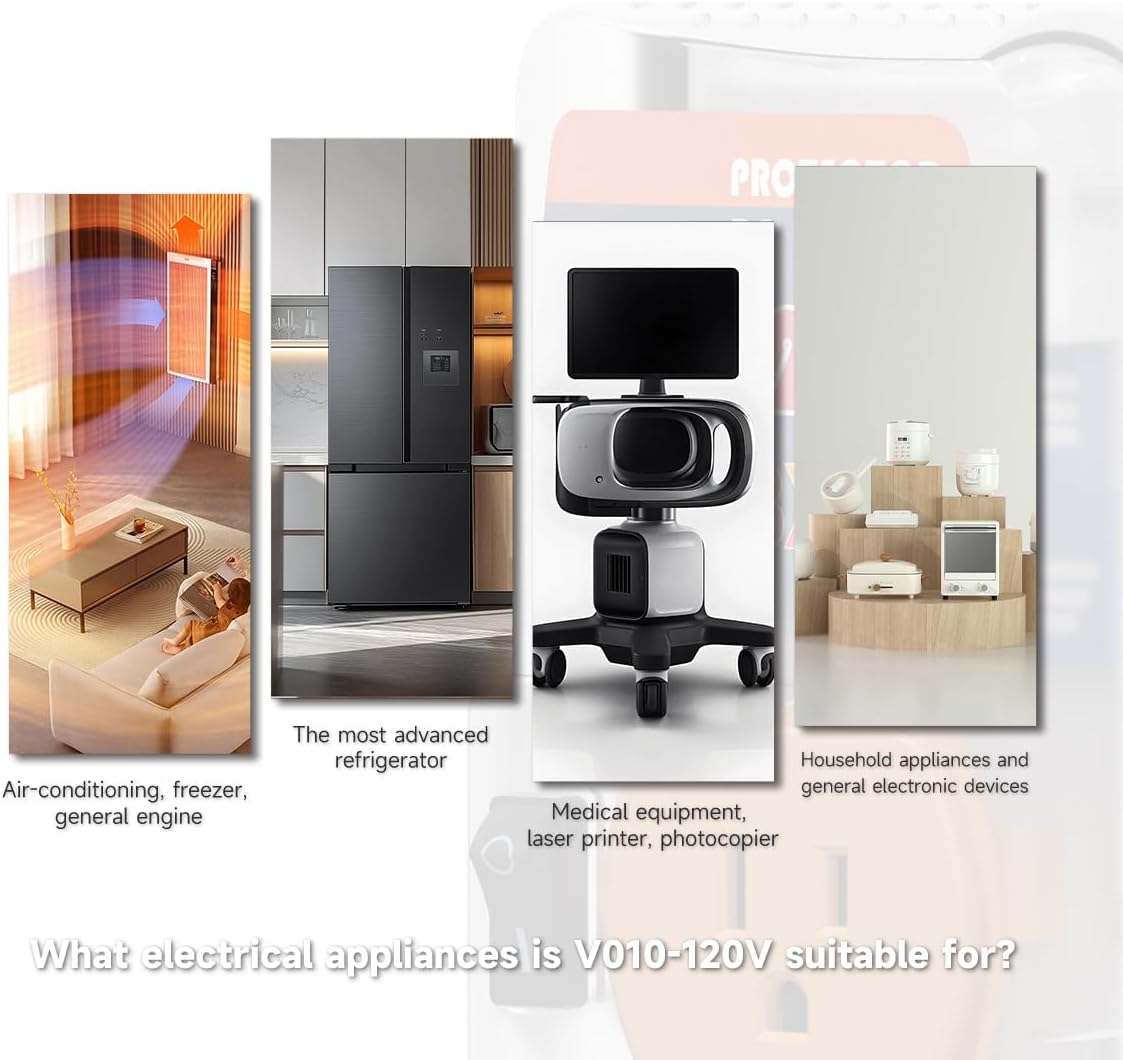 [ETL Listed] BXST Single Outlet Surge Protector for Refrigerators Voltage Protector for Home Appliance Delay Protection Electronic Surge Protector for Fridge TV Air Conditioners 120V 15A 1800Watts - Image 7